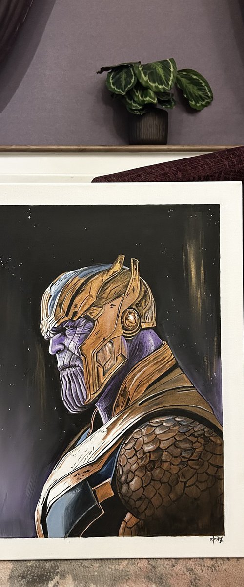 Epic Villain - Original acrylic painting by Amelia Taylor