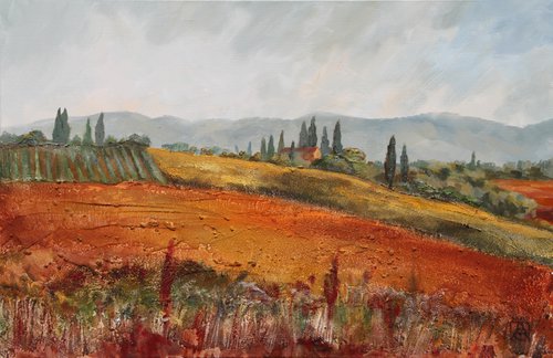 Red Ground of Tuscany by Anna Shesterikova