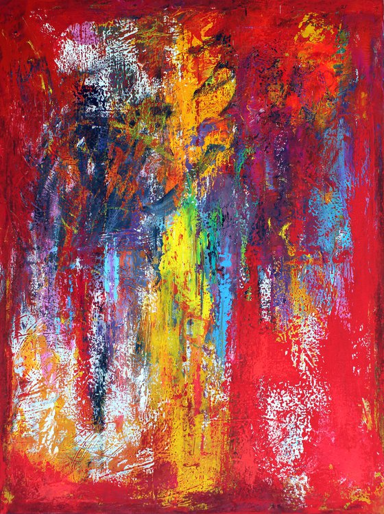 EXTRA LARGE 200X150 ABSTRACT PAINTING -About Mozart -