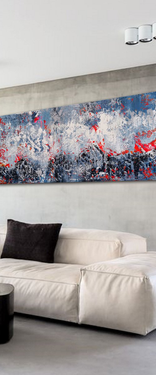 180x80cm. / abstract painting / Abstract 1185 by Alex Senchenko