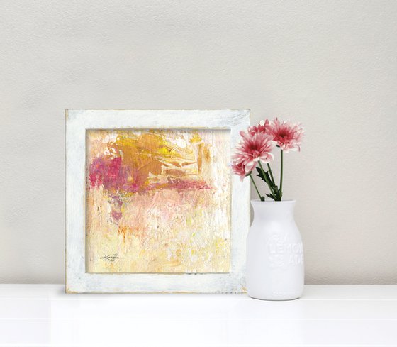 Serenity Abstraction 4 - Framed Abstract Painting by Kathy Morton Stanion