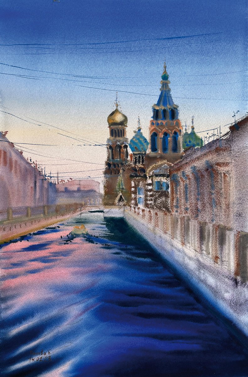 The church in St. Petersburg by Evgenia Panova