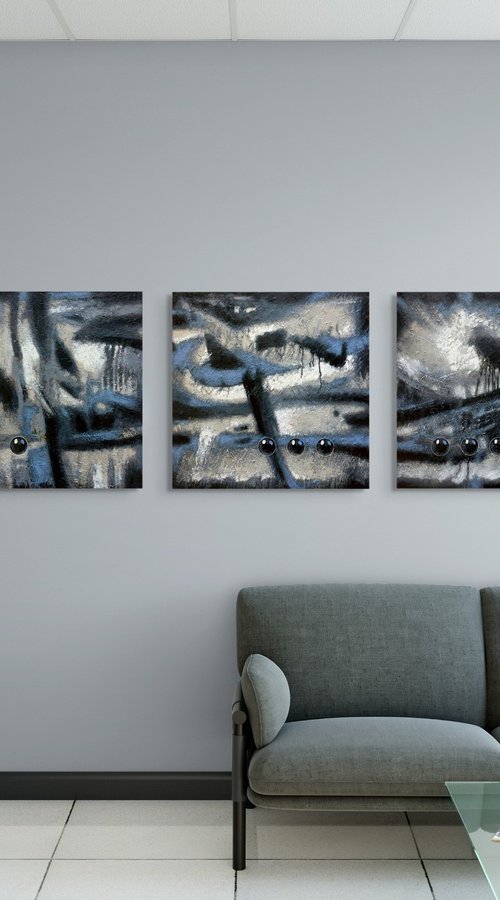 Grayscale Abstract Nuances by Evgen Semenyuk