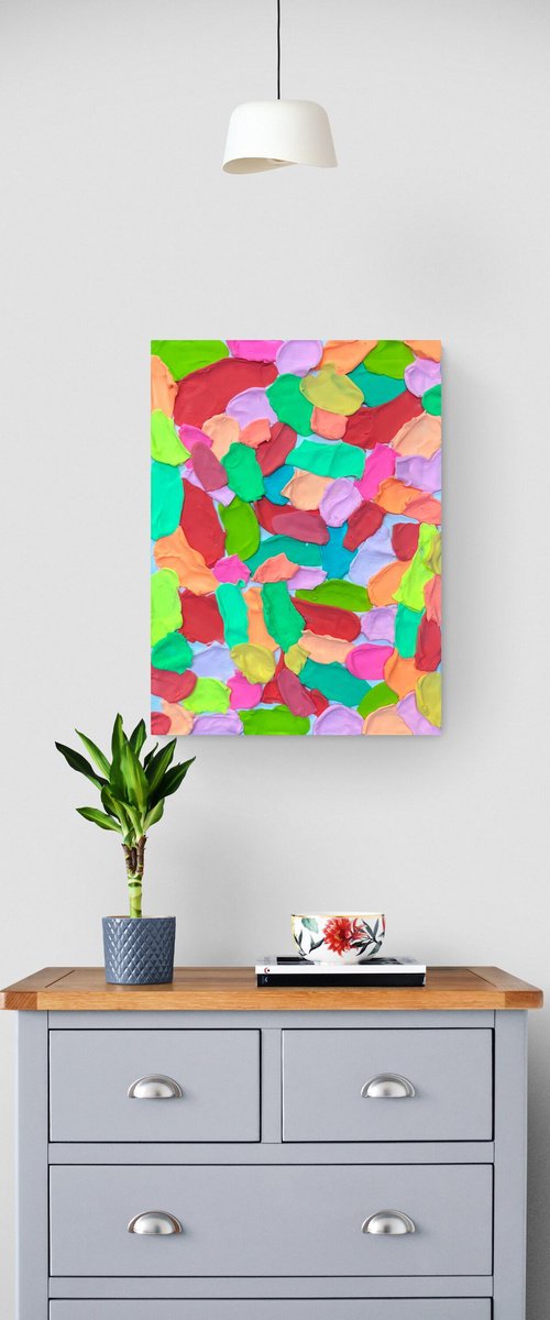 Colorful Relief Torn Edges by Sasha Robinson