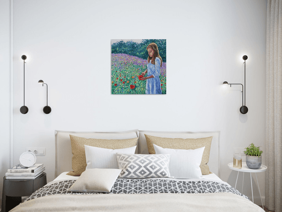 Summer Dreaming - girl in meadow