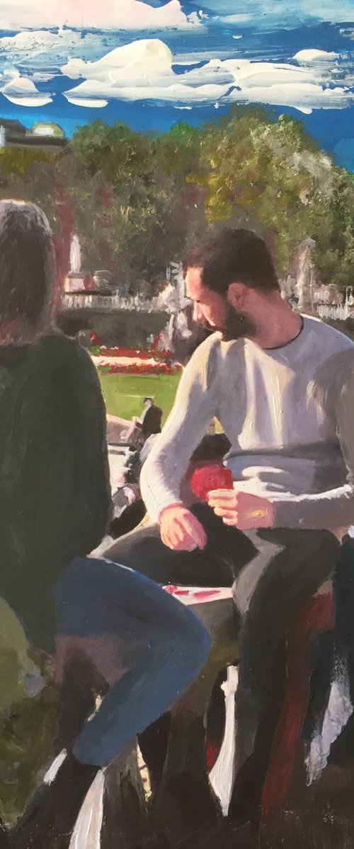 Paris, In the Luxembourg Gardens by Andrew  Reid Wildman