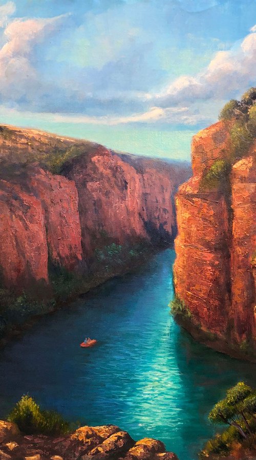 Kayaking at Lawn Hill Gorge by Christopher Vidal