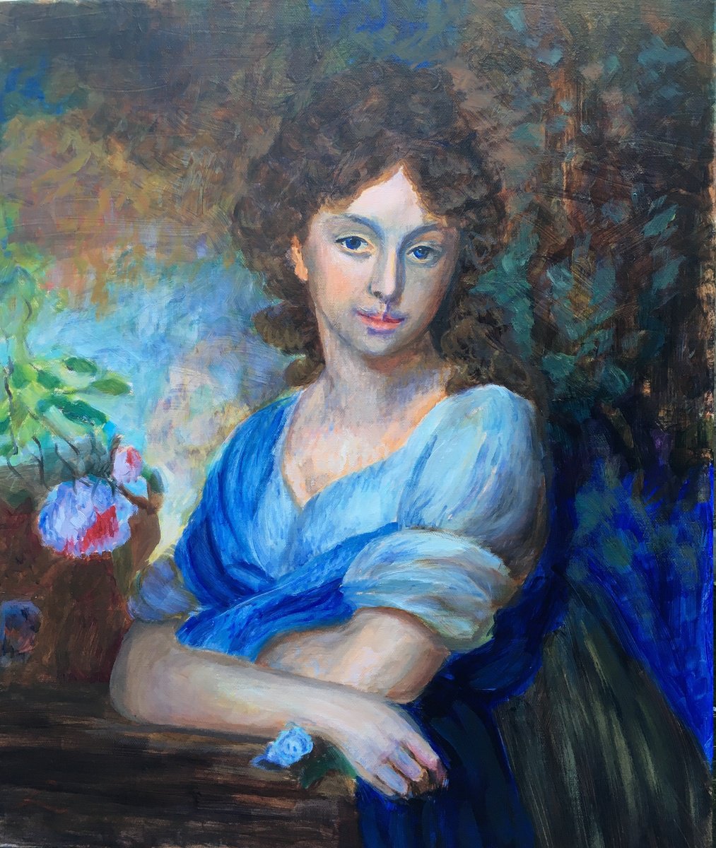 Female Portrait 3 By Elena Sokolova, 20 X 24, Artwork For Sale On Artfinder