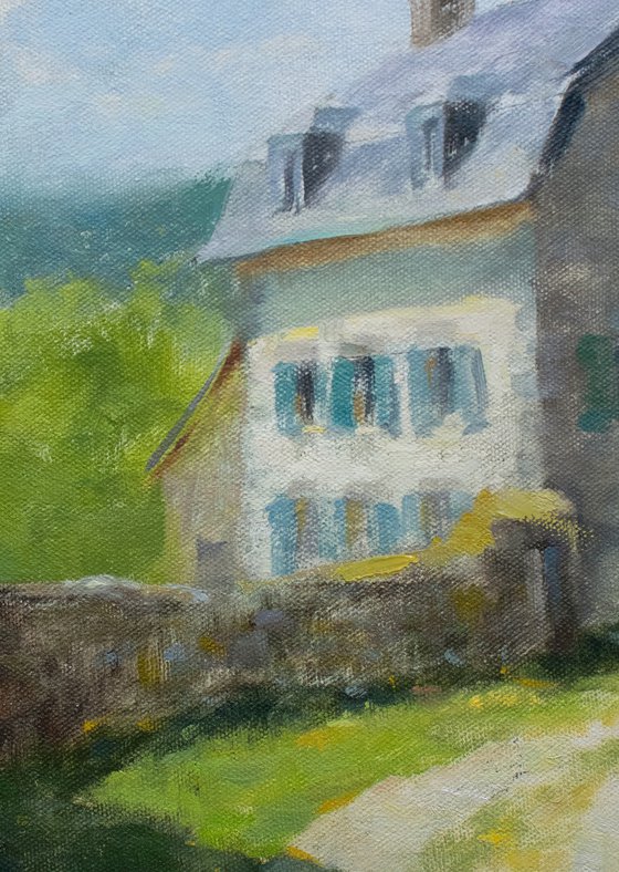 Old French House and Barn in Creuse Rural France