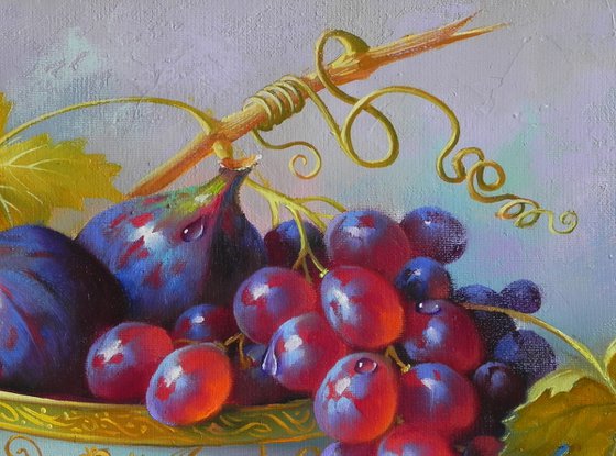 "Dessert" Oil on canvas Original art Kitchen decor