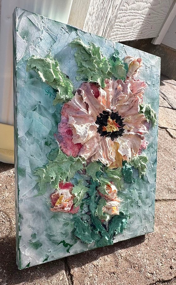 Textured Blossom: 3D Floral