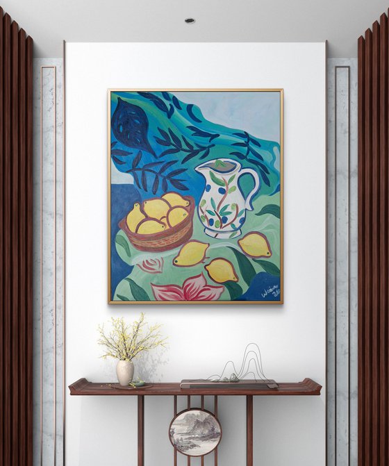 Still Life with Winter Lemons