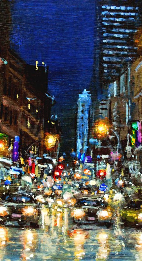 New York in night 32 by Vishalandra Dakur