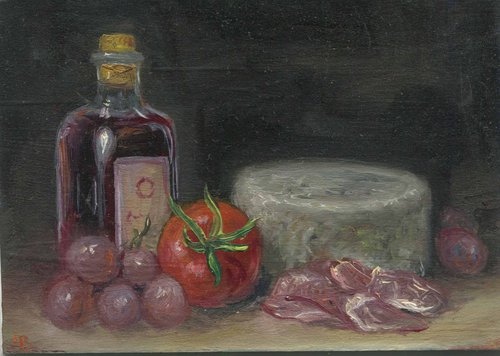 Cheese and Grapes by Lauren Bissell