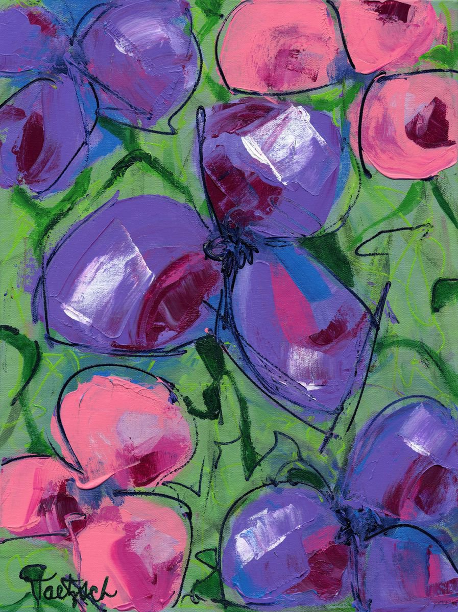 Abstract Floral Three by Lynne Taetzsch