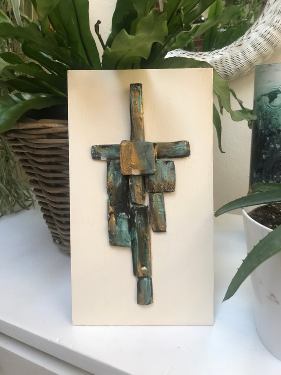 Crucifix Mid Century  Modern Art