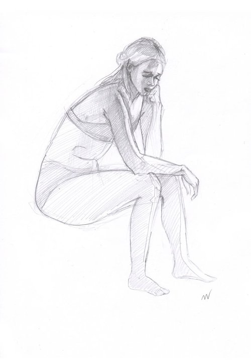 Sketch of Human body. Woman.75 by Mag Verkhovets