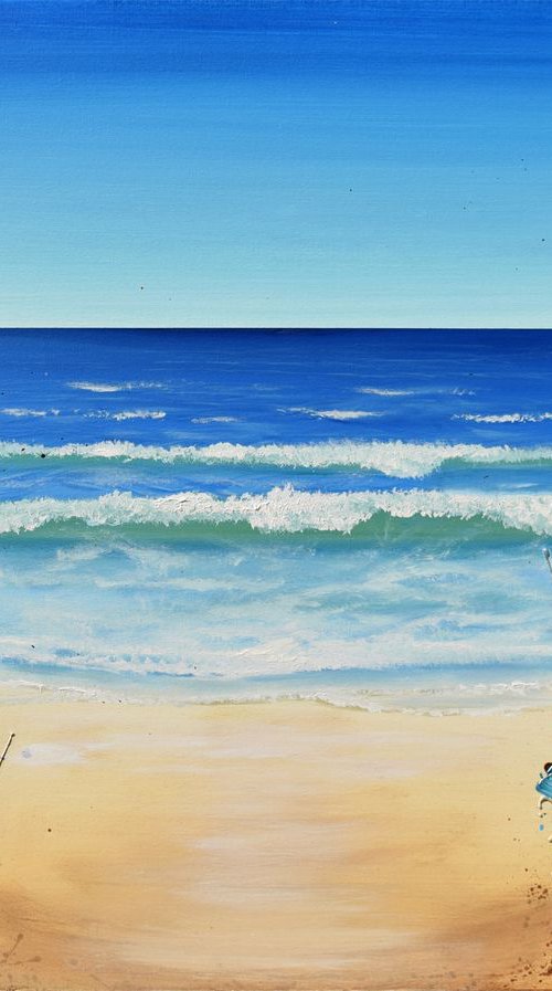Mint Summer Waves by Amanda Dagg
