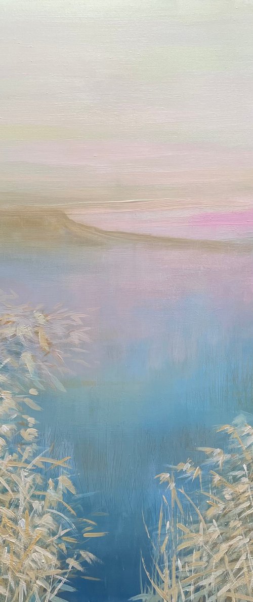 Daybreak Over Still Water by Oksana Vasylyeva