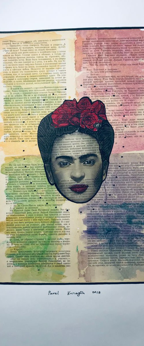 Portrait of Frida Kahlo #46 by Pavel Kuragin