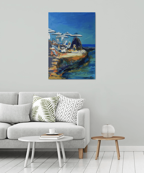 Sunlit Retreat by the Sea