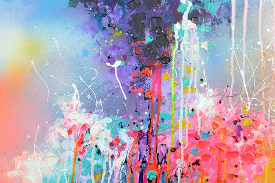 Fresh Moods 48, Large Gallery Quality Ready to Hang Abstract Painting FREE SHIPPING