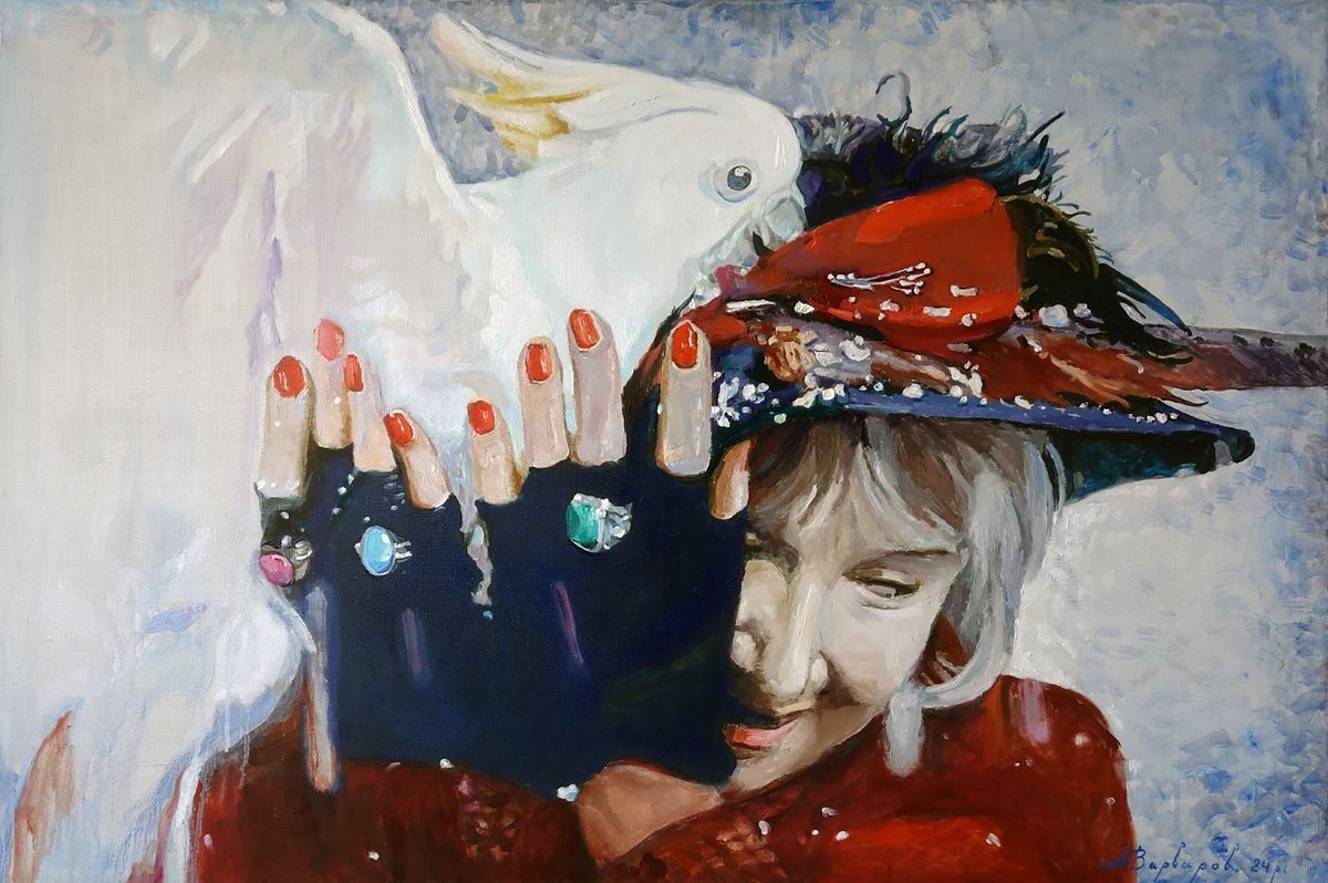Photorealistic Oil Painting , Portrait Of A Fortune Teller By Anatolii Varvarov, 47 X 31, Artwork For Sale On Artfinder