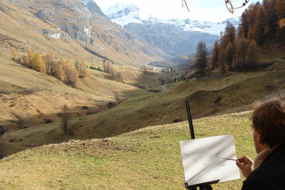 Morteratsch Glacier. Alps