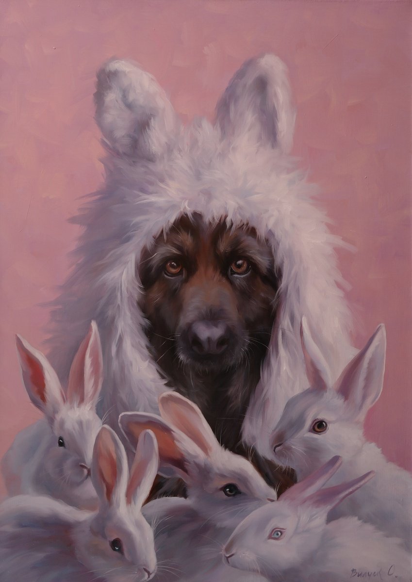 Surrealistic Oil Painting , Skin Doesn