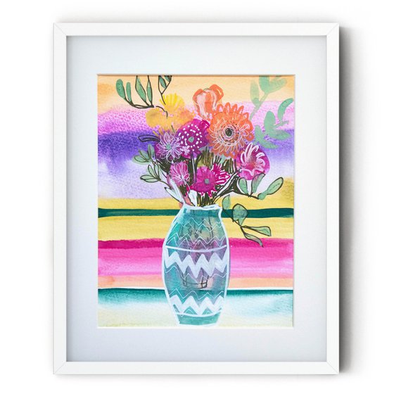 Joyful Vase of Flowers