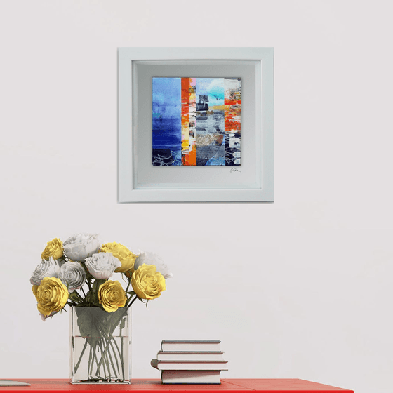 Feedback #5 -  Framed ready to hang original abstract