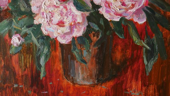 Peonies in Amber