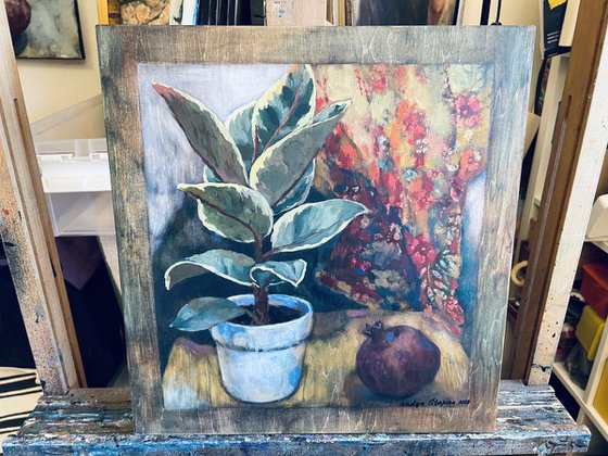 Still life with pomegranate