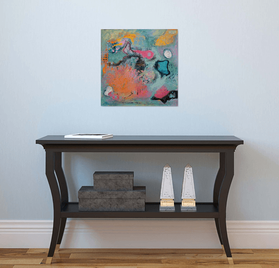 TRAVEL | ORIGINAL ABSTRACT PAINTING, ACRYLIC ON CANVAS