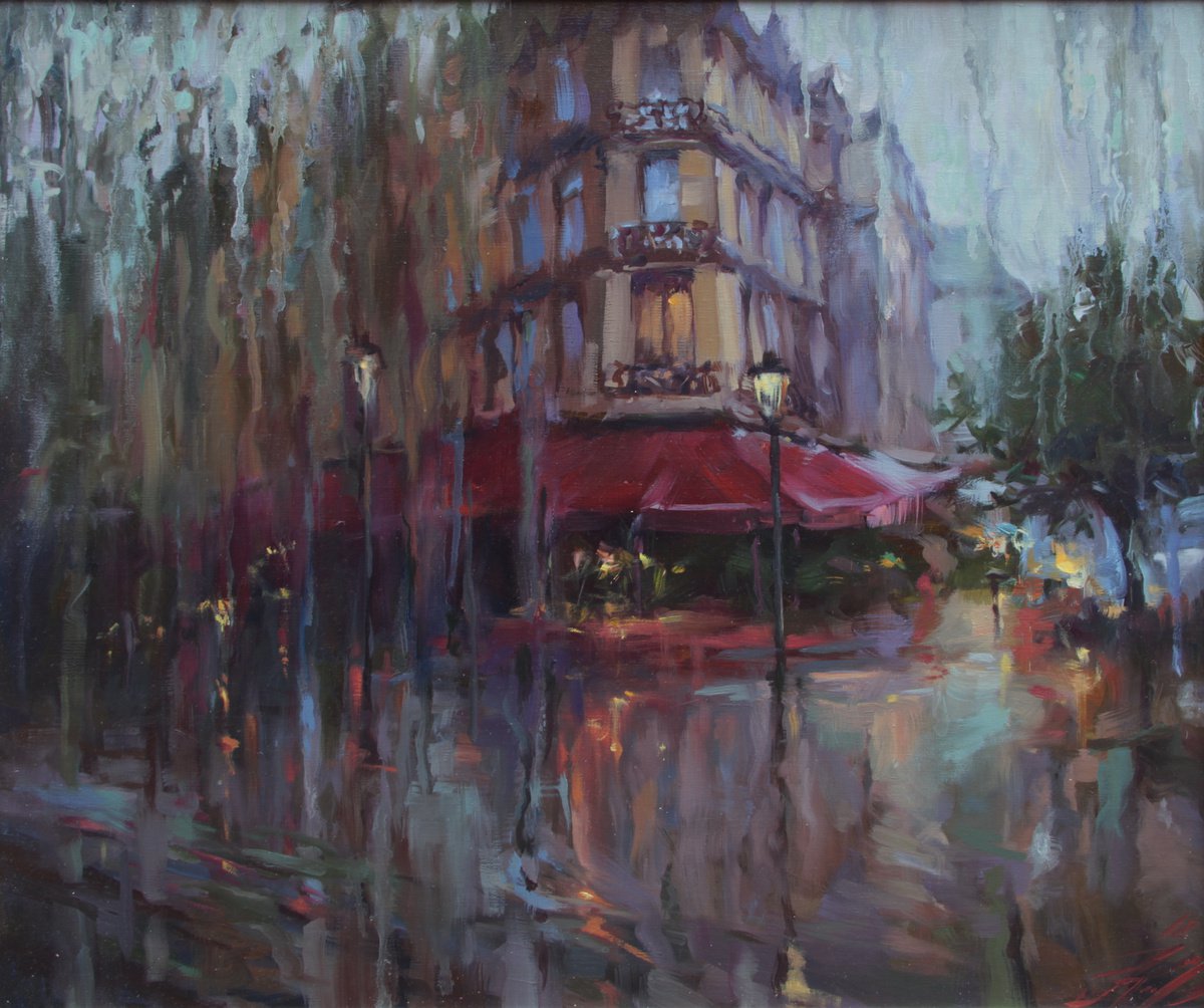 Rain outside the window by Natalia Kakhtiurina