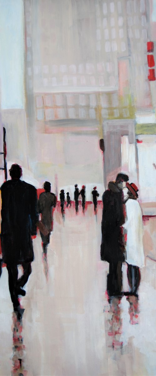 Rainy Town / 71 x 51 cm by Alexandra Djokic