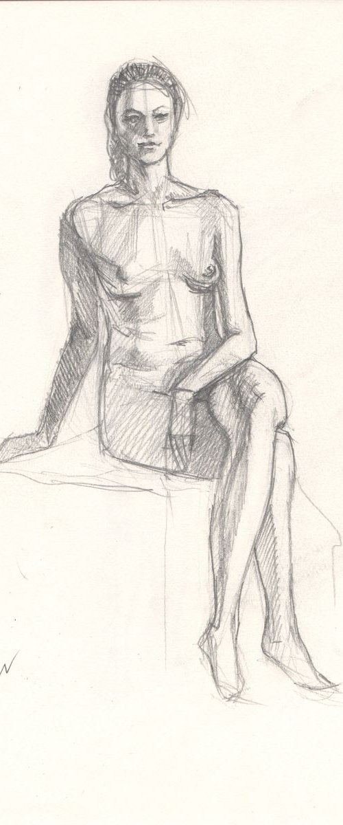 Sketch of Human body. Woman.90 by Mag Verkhovets
