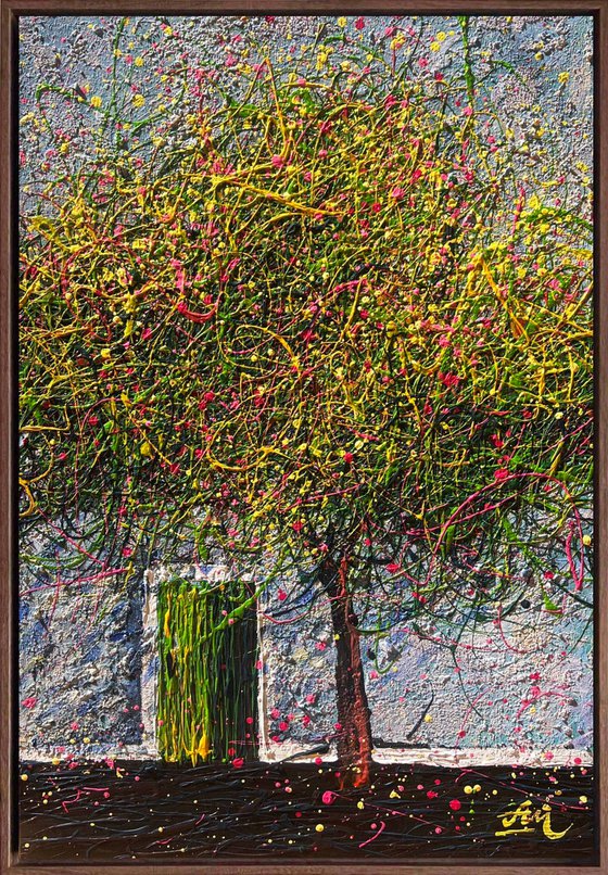 Under the Olive Canopy - Framed