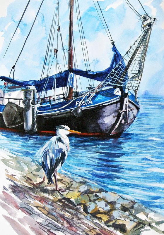 A Heron from Volendam