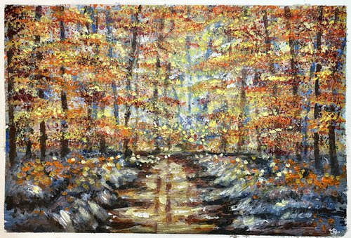 Autumn Forest by Misty Lady - M. Nierobisz