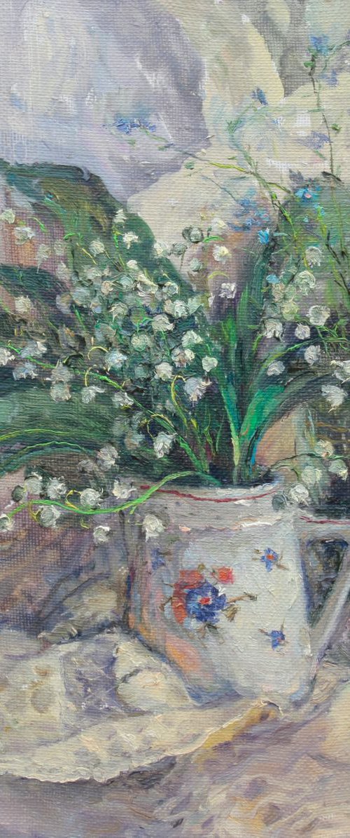 Lilies of the valley and forget-me-nots by Olena Brazhnyk