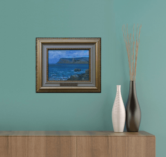 Storm at sea. Cape Kuron