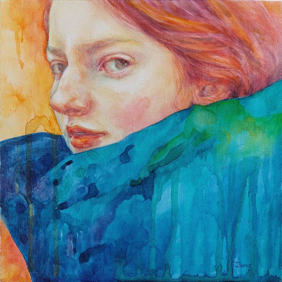 Blue Scarf
