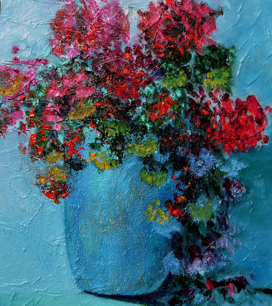 In Blue Vase