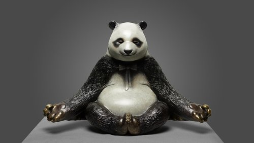 Meditation Panda by Zhao Yongchang 赵永昌