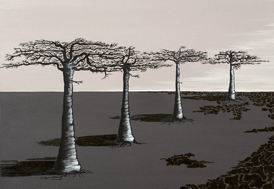 Baobabs in moonlight 2