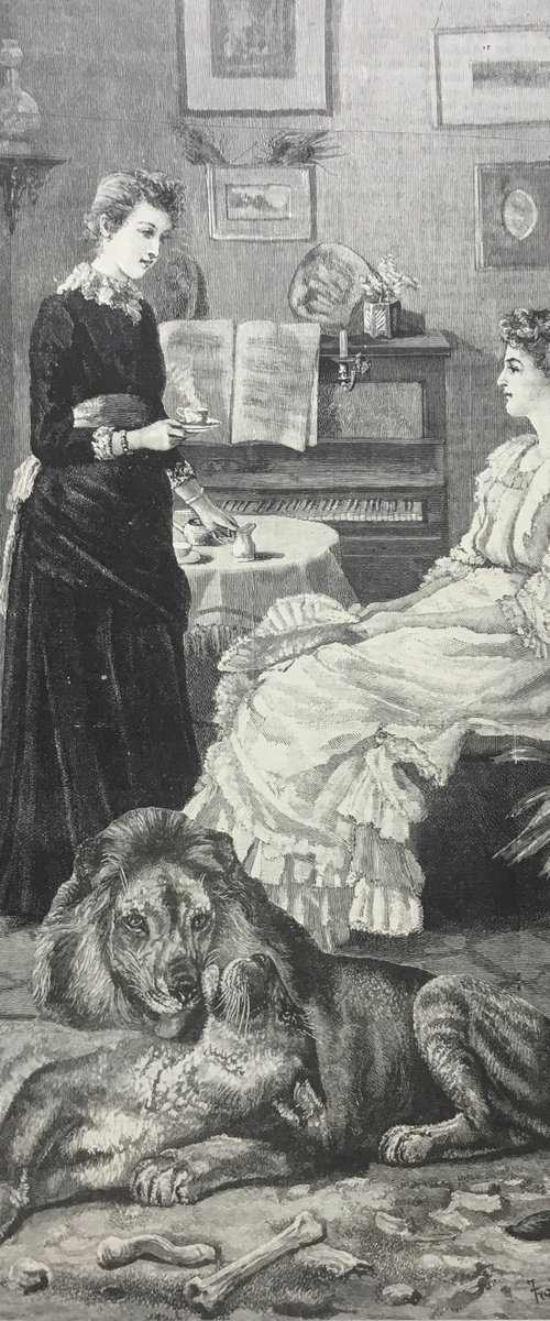 Tea in the music room by Tudor Evans