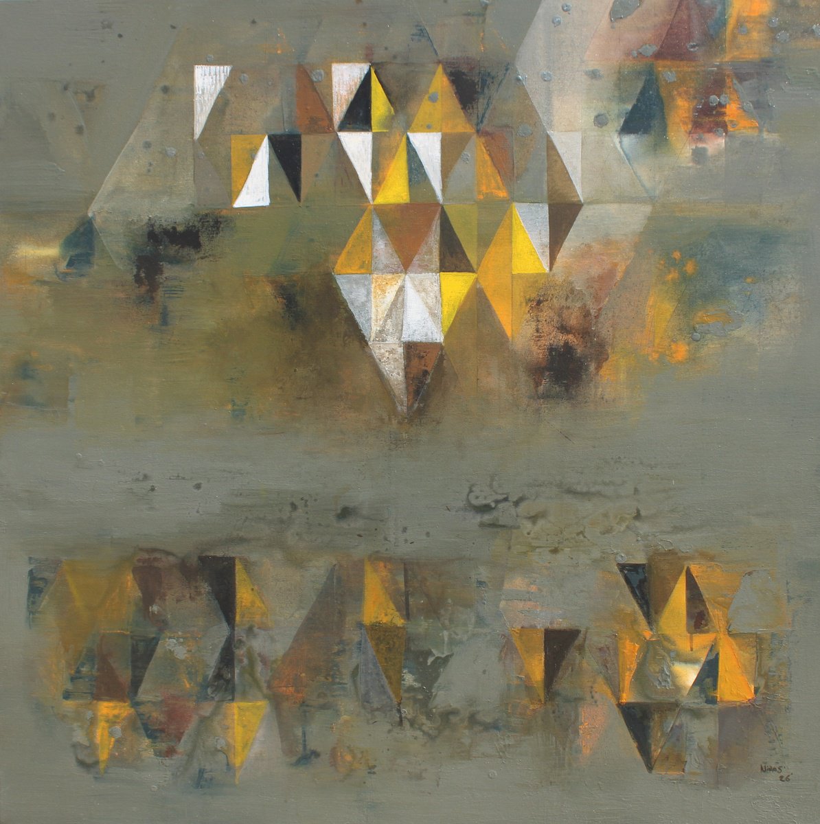 Abstract-271 By Nivas Kanhere, 48 X 48, Artwork For Sale On Artfinder