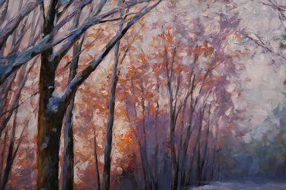"Dawn in the Winter Forest"