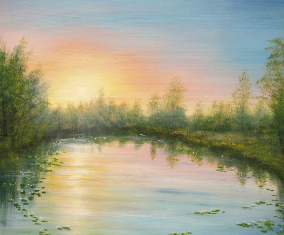 Set of 2 lily pond